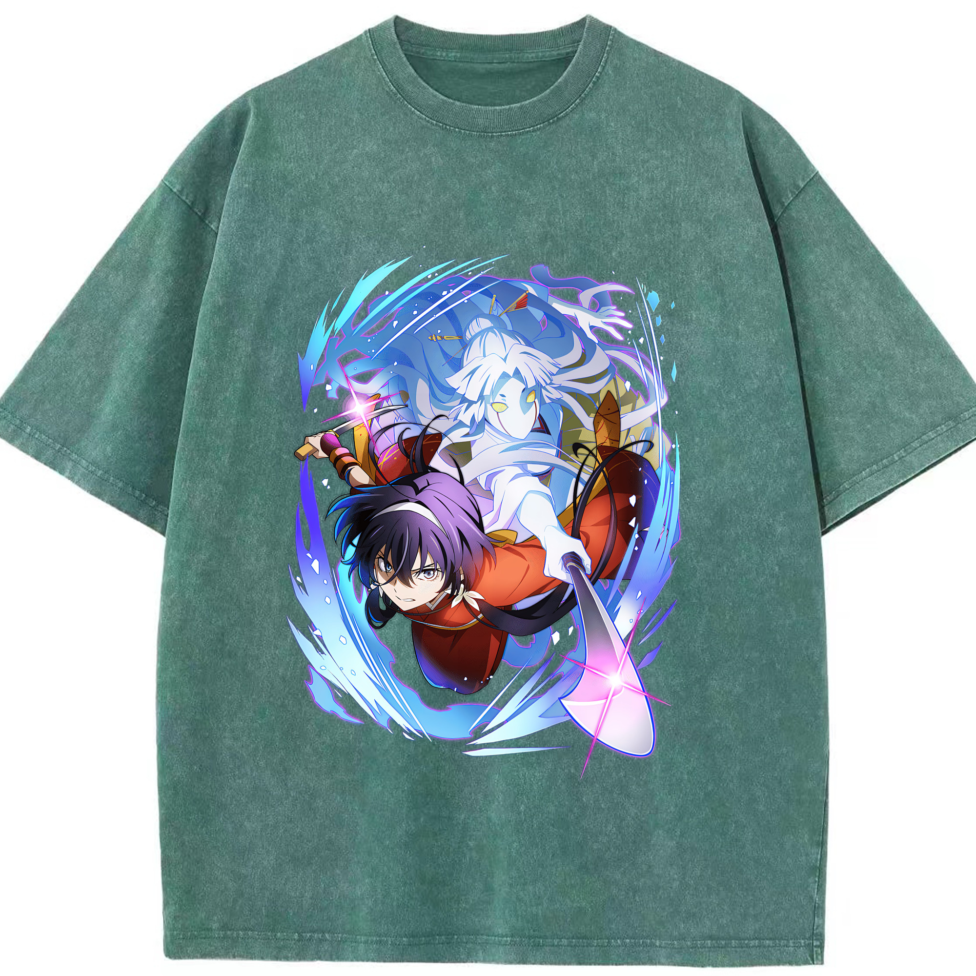 （画像用） 文豪ストレイドッグス Bungo Stray Dogs 綿100% ヴィンテージ風 半袖Tシャツ（フロントプリント）